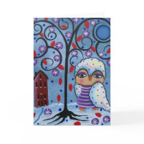 FOLK ART Snow Flake BY LORI EVERETT greeting card