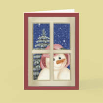 Folk Art Snowman cards