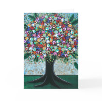 FOLK ART Spring On My Mind BY LORI greeting card