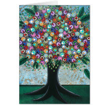 FOLK ART Spring On My Mind BY LORI greeting card
