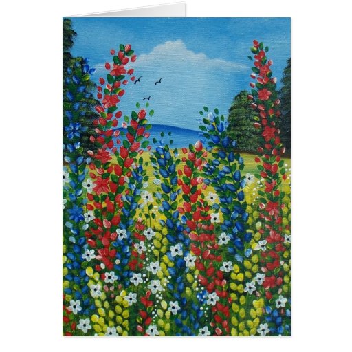 FOLK ART Warm Beauty BY LORI EVERETT greeting card