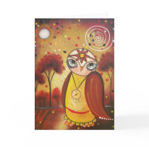 FOLK ART What's The Time BY LORI greeting card