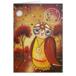 FOLK ART What's The Time BY LORI greeting card