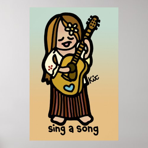 folk poster. zazzle_print
