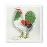 Folk Rooster #6 Refrigerator Magnet
