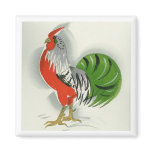 Folk Rooster #9 Refrigerator Magnet