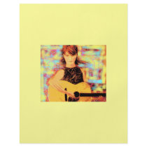 folk singer girl concert flyer