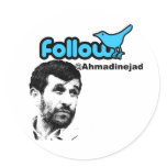 Follow Ahmadinejad Round Sticker