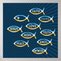 Follow Him  - Christian Poster