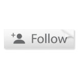 Follow Me Bumper Sticker