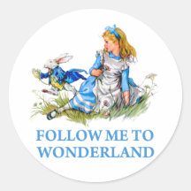 Follow me - I'll take you to Wonderland! Sticker