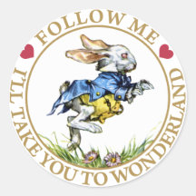 Follow me - I'll take you to Wonderland! Stickers