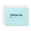 follow me @ invitations