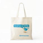 Follow Me On Twitter Budget Tote Bag