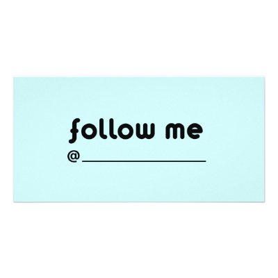 follow me @ by TwitterShirts