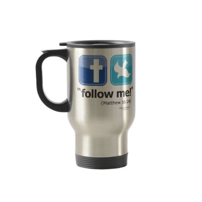 "follow me!" Travel/Commuter Mug by MarveLightStudios