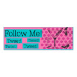 Follow me! Twitter 2 Business Card