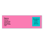 Follow Me! Twitter/Facebook/MySpace party Business Card