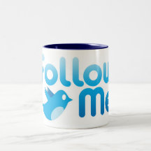Follow Me Twitter Mr Funny Parody Mug