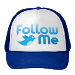 Follow Me Twitter Mr Funny Parody Trucker Hats