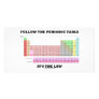 Follow The Periodic Table It's The Law (Chemistry) Custom Photo Card