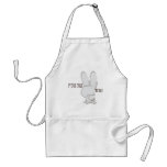 follow the white rabbit apron