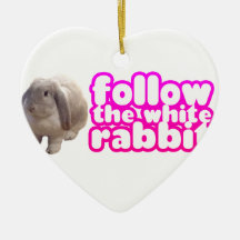 Follow The White Rabbit - Bunny Cute Ornament