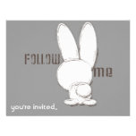 follow the white rabbit personalized announcements