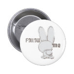 follow the white rabbit pinback button