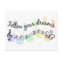 Follow Your Dreams Postcard