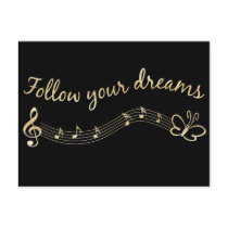 Follow Your Dreams Post Card