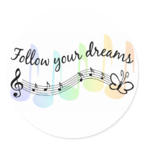 Follow Your Dreams Stickers