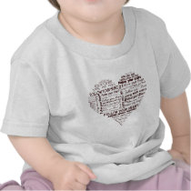 Follow Your Heart Black and White T Shirt