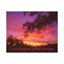 follow your heart canvas print