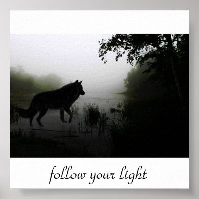 follow your light posters by Okie_001