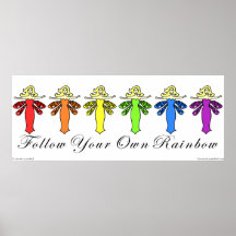 Follow Your Own Rainbow Fairies Print