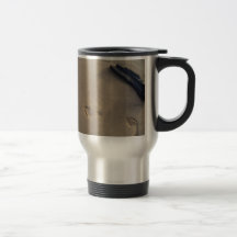 Following a Trail Footsteps in the Sand Mugs
