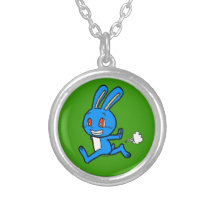 Fonctionnement bleu mignon de lapin bijouterie personnalisée