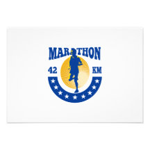 Fonctionnement d'athlète de marathonien faire-parts