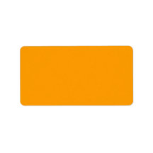 Fond orange simple étiquette d’adresse