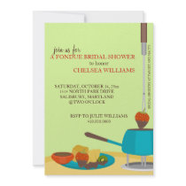 Fondue Bridal Shower Invitations