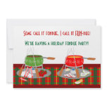 Fondue Pots Christmas Fondue Party Invitaitons invitations