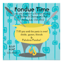 Fondue Time! Custom Invite