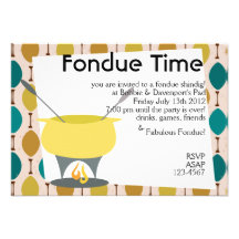 Fondue Time! Custom Invites