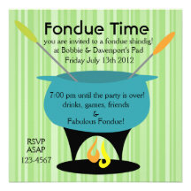 Fondue Time! Invite