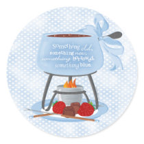 Fondue Wedding Shower Sticker