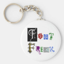 Font Freak Funny Typography Saying Key Chains