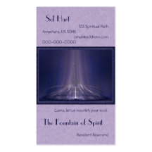 Fontaine de carte de norme d'esprit cartes de visite professionnelles