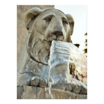Fontaine de statue de lion invitations