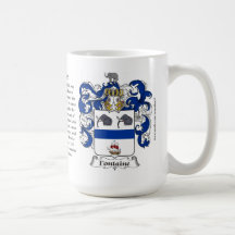 Fontaine, l'origine, la signification et la crête mugs